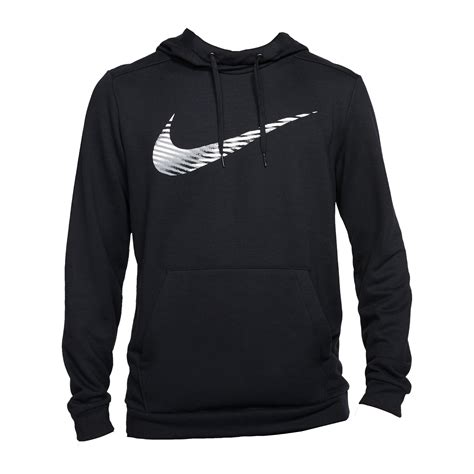 nike kapuzenpullover schwarz weisser swoosch|Schwarze Hoodies & Sweatshirts für Herren .